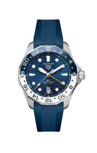 TAG Heuer Aquaracer Professional 300 GMT Stainless Steel / Blue / Rubber